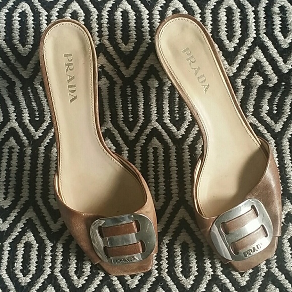 PRADA open toe slide mules - Picture 2 of 6